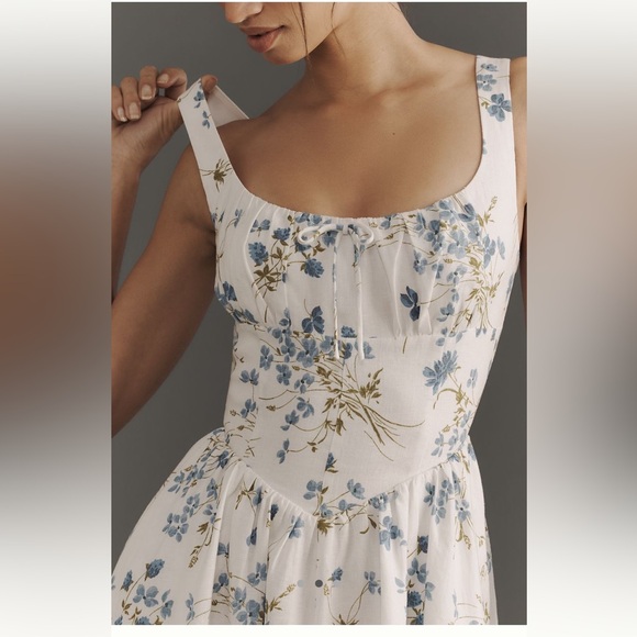 Reformation Balia Linen Midi Dress - Picture 3 of 3